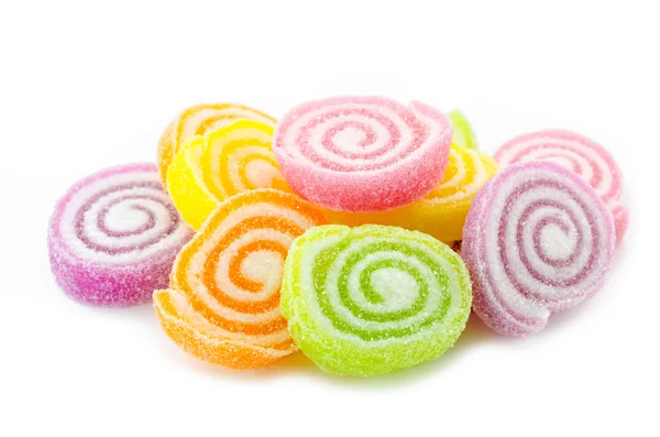 Jelly sweet, flavor fruit, candy dessert colorful. — Stock Photo, Image