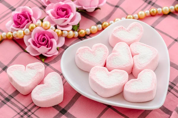 Heart shaped marshmallows - Stock Photo [40600940] - PIXTA