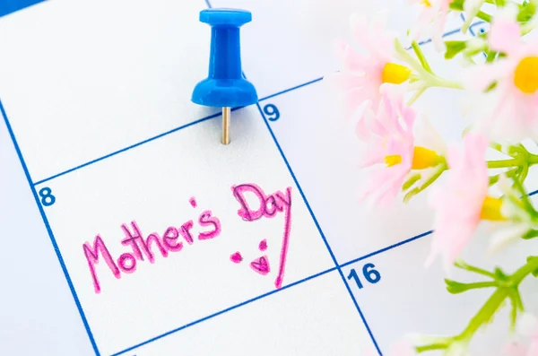 Calendar showing mothers day. — Stock Photo, Image