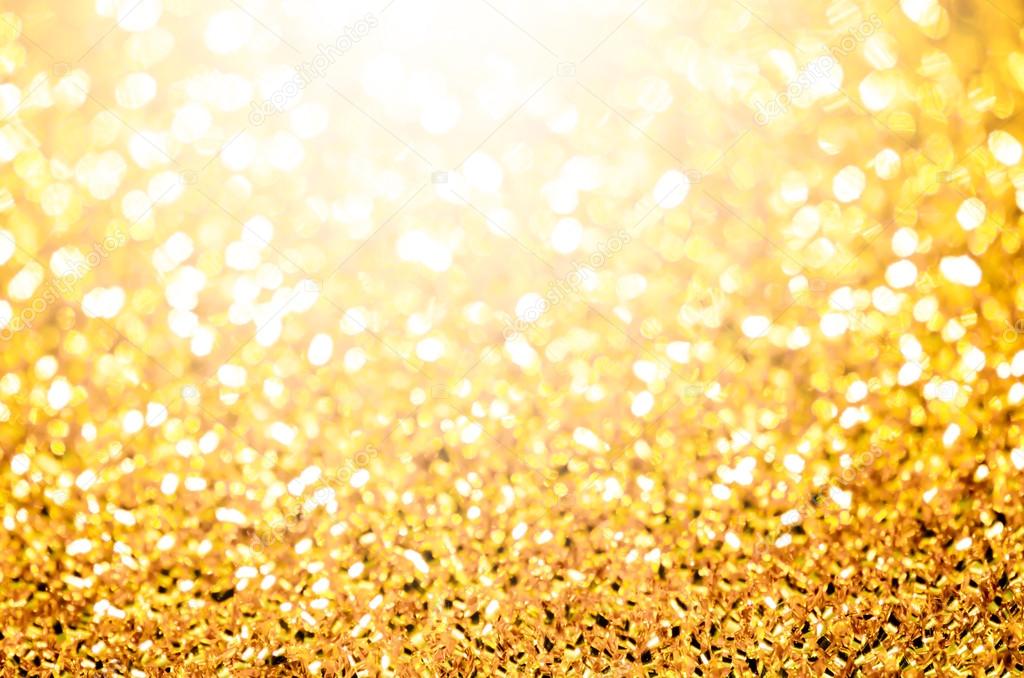 Abstract bokeh gold lighting.