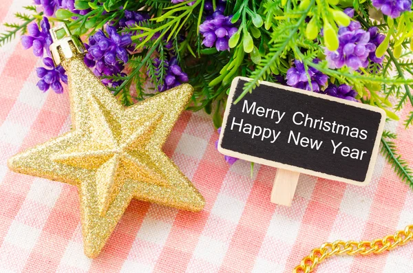 Merry christmas and Happy new year text. — Stock Photo, Image