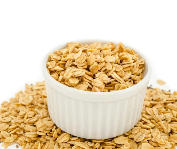 Zelfgemaakte muesli in Beker. — Stockfoto