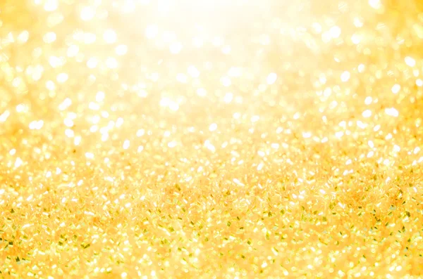 Abstrakte Bokeh-Gold-Beleuchtung. — Stockfoto