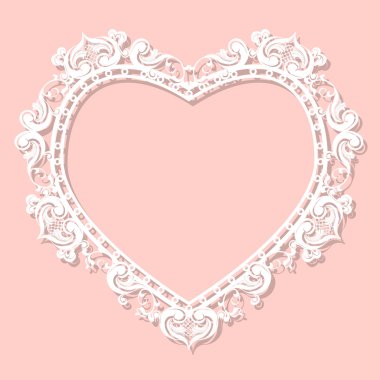 çerçeve kalp şeklindeki kağıt, resim ya da fotoğraf