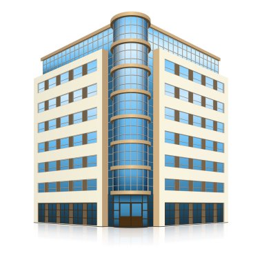 giriş ve yansıma ile ofis binası 