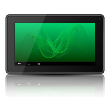 ekranda soyut bir desen ile tablet