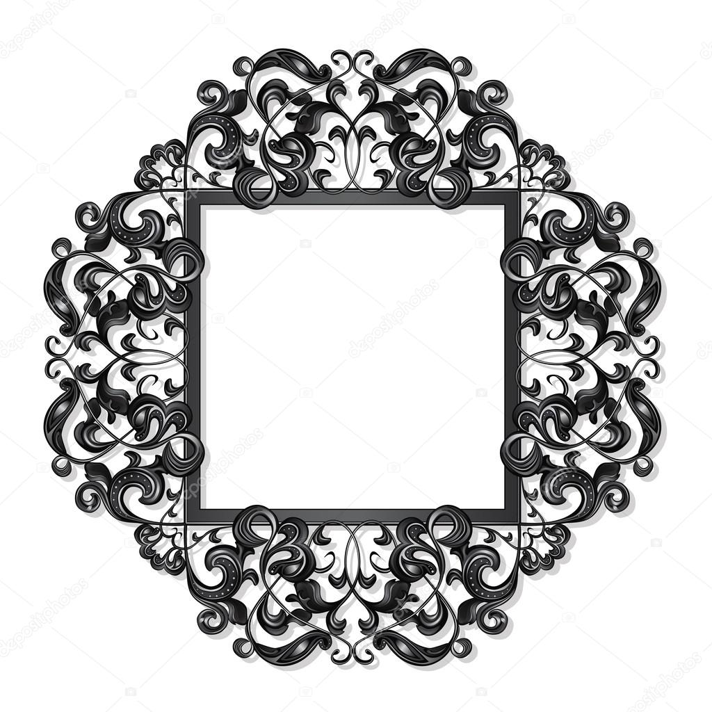 carved vintage frame for picture or photo