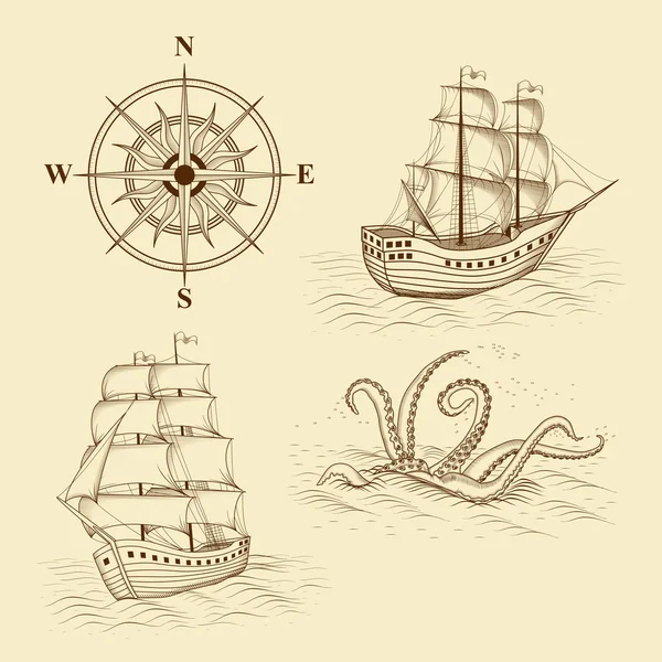 öğeler için tasarım Antik haritalar