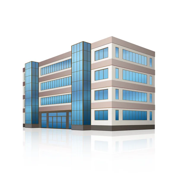 bir giriş ve yansıma ile ofis binası