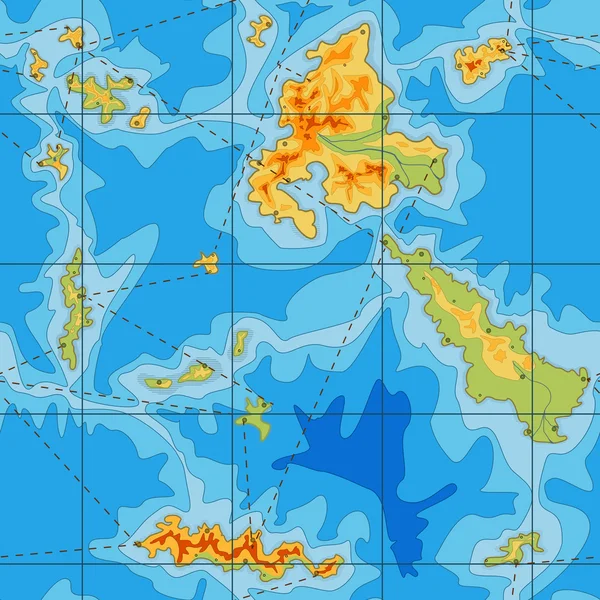 Mapa de cor sem costura do mar azul —  Vetores de Stock