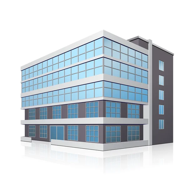 bir giriş ve yansıma ile ofis binası