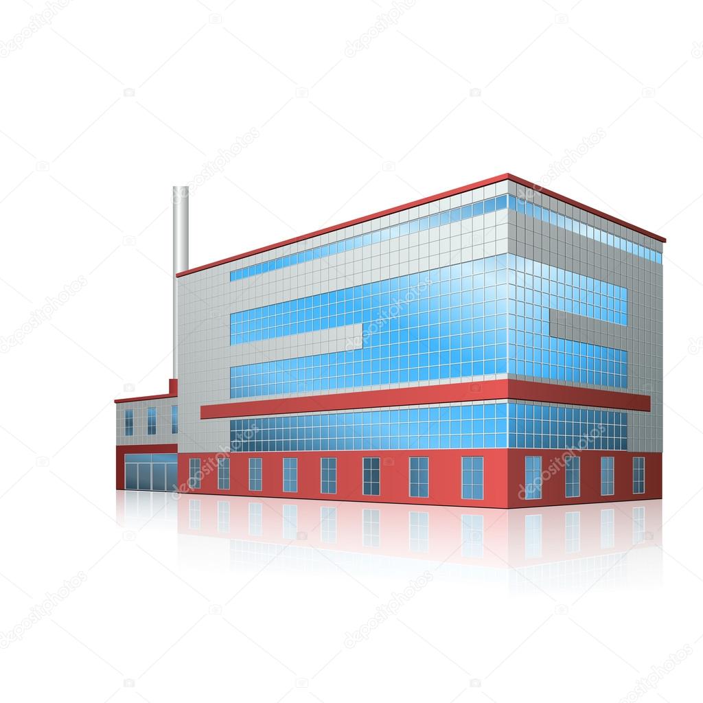 factory building with offices and production facilities