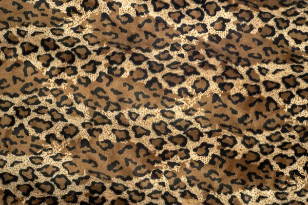 Textura Tela Estampada Leopardo —  Fotos de Stock