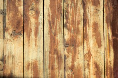 Eski ahşap döşeme boyama için hazır.