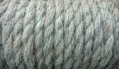 Kalın kahverengi sicimin dokusu