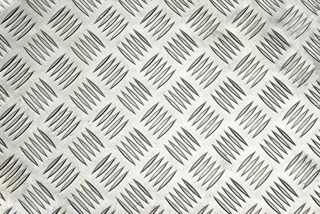 Aluminum background with floor stripes