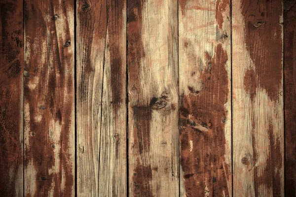 Foto Textura Uma Parede Madeira Feita Tábuas Com Restos Tinta — Fotografia de Stock