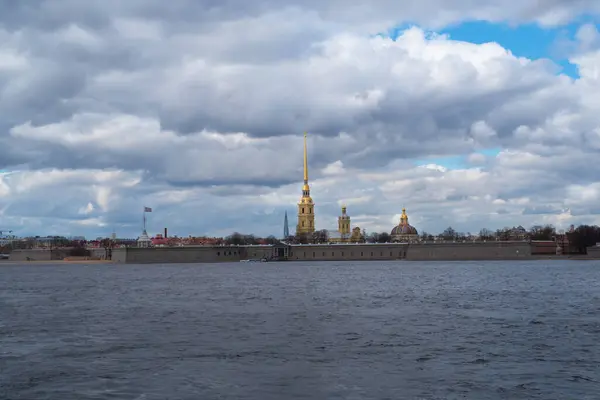 Vista Fortaleza Pedro Pablo San Petersburgo — Foto de Stock