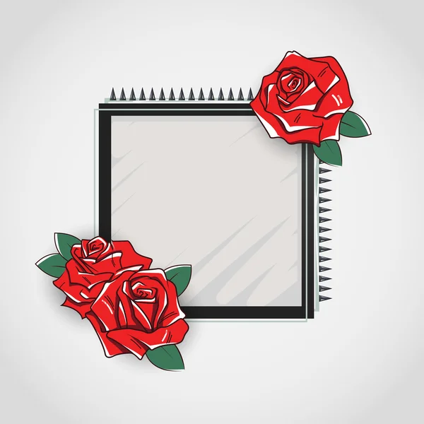 Floral frame. vectorillustratie — Stockvector