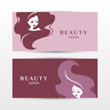 şık güzel bir kadın silueti ile afiş. 