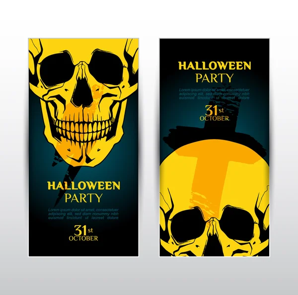 Banners de Halloween. Ilustración vectorial — Foto de Stock