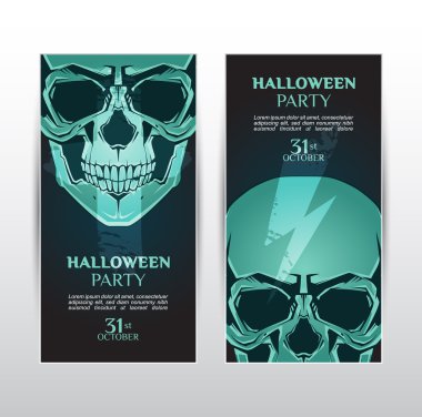 Cadılar Bayramı parti afişi. 