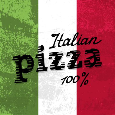 Vintage pizza işareti