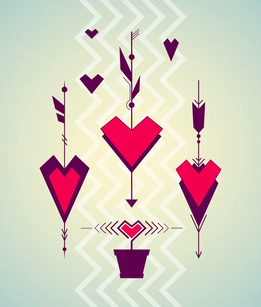 Ensemble de symboles Saint-Valentin — Image vectorielle