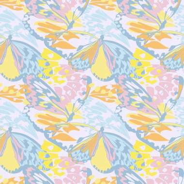 Renkli kelebeklerle kusursuz desen