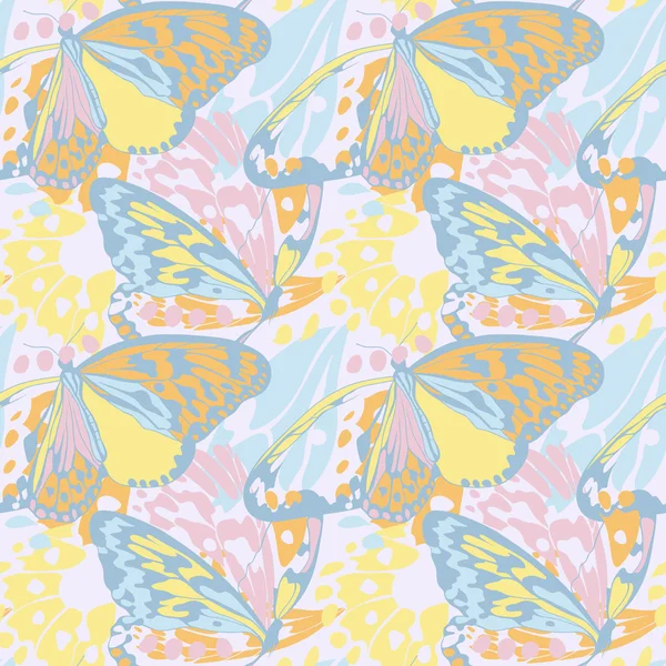 Renkli kelebeklerle kusursuz desen