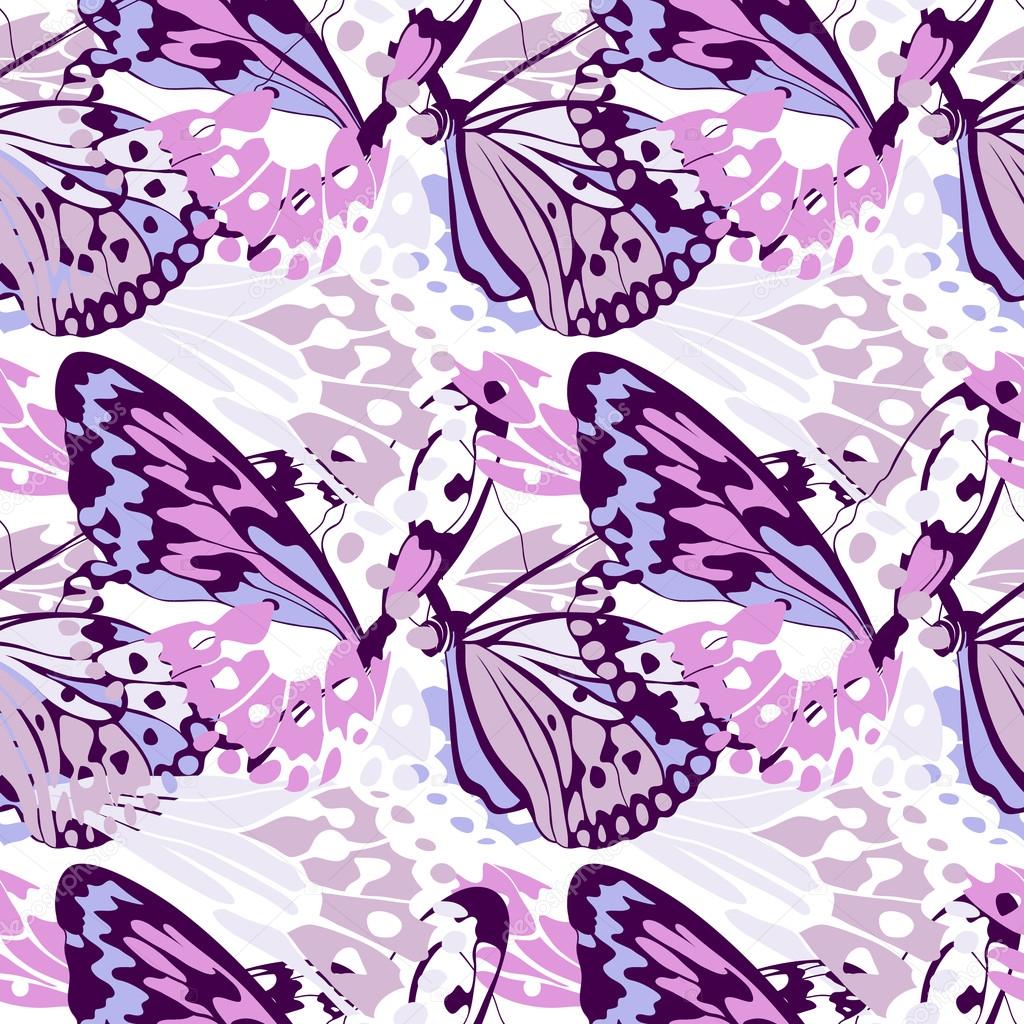 Seamless butterfly wing pattern