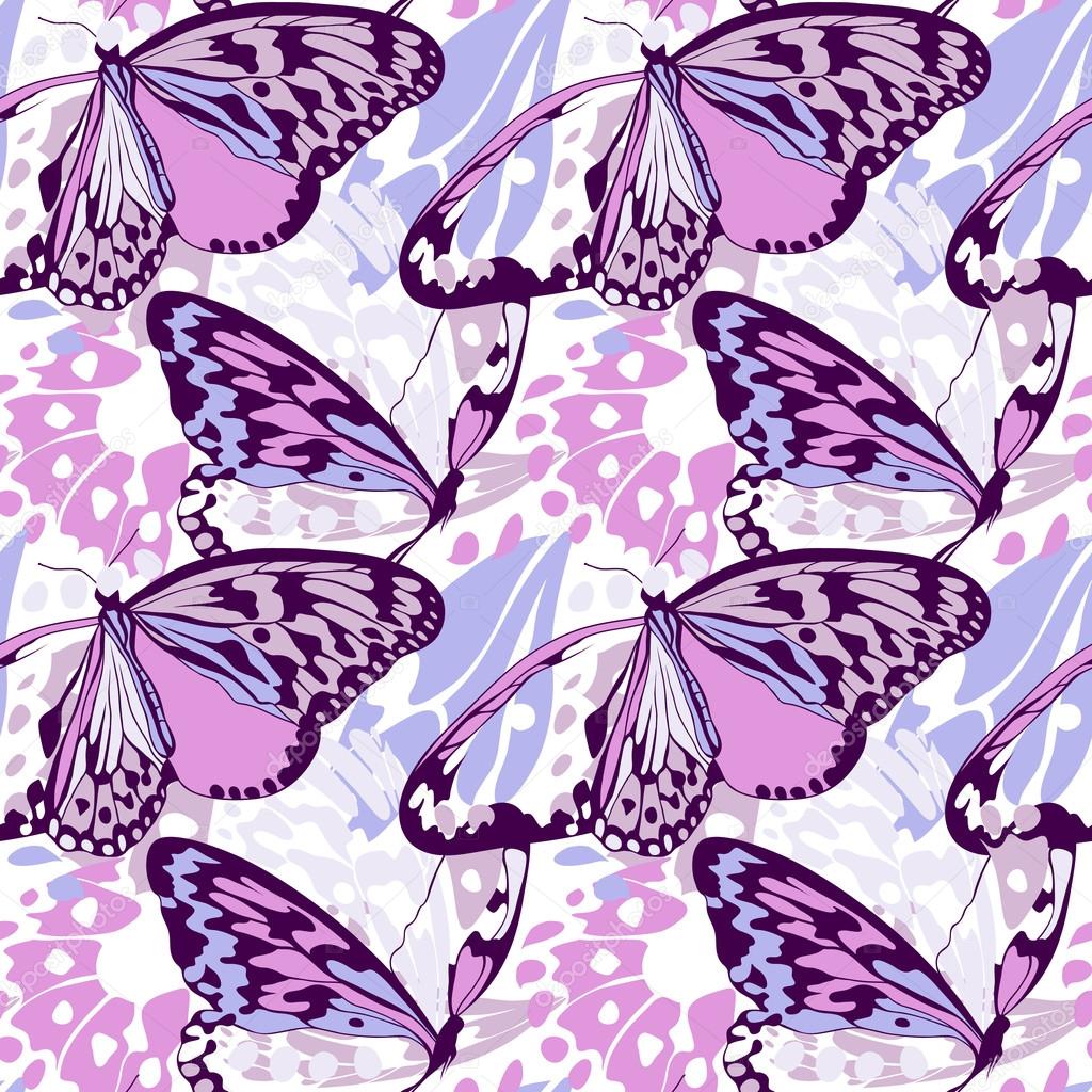 Seamless butterfly wing pattern