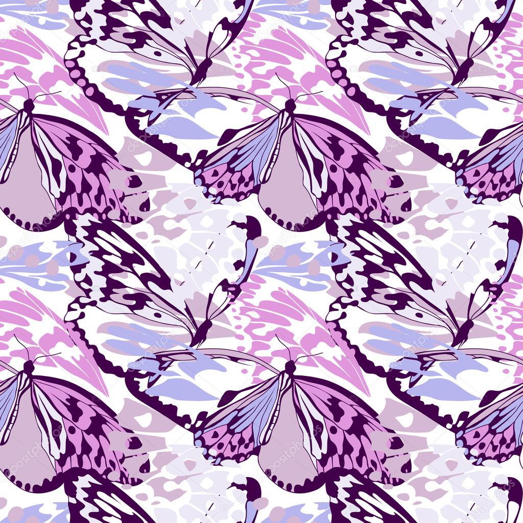 Seamless butterfly wing pattern