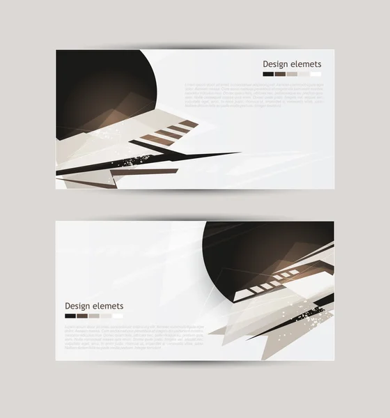 Banner abstracto — Vector de stock