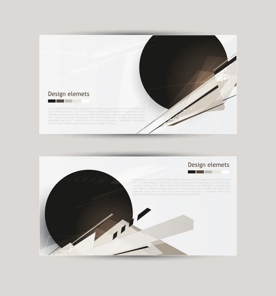 Banner abstrato — Vetor de Stock