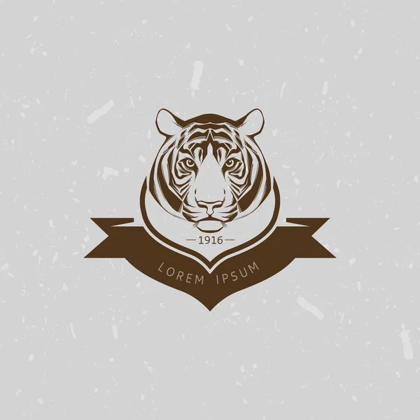 Símbolo del tigre. Ilustración vectorial — Vector de stock