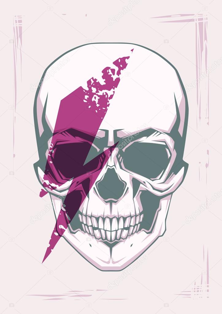Skull print for t-shirt design