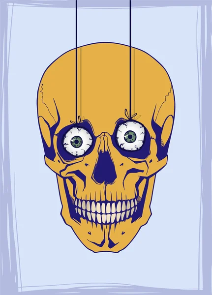 Conception de crâne cool — Image vectorielle