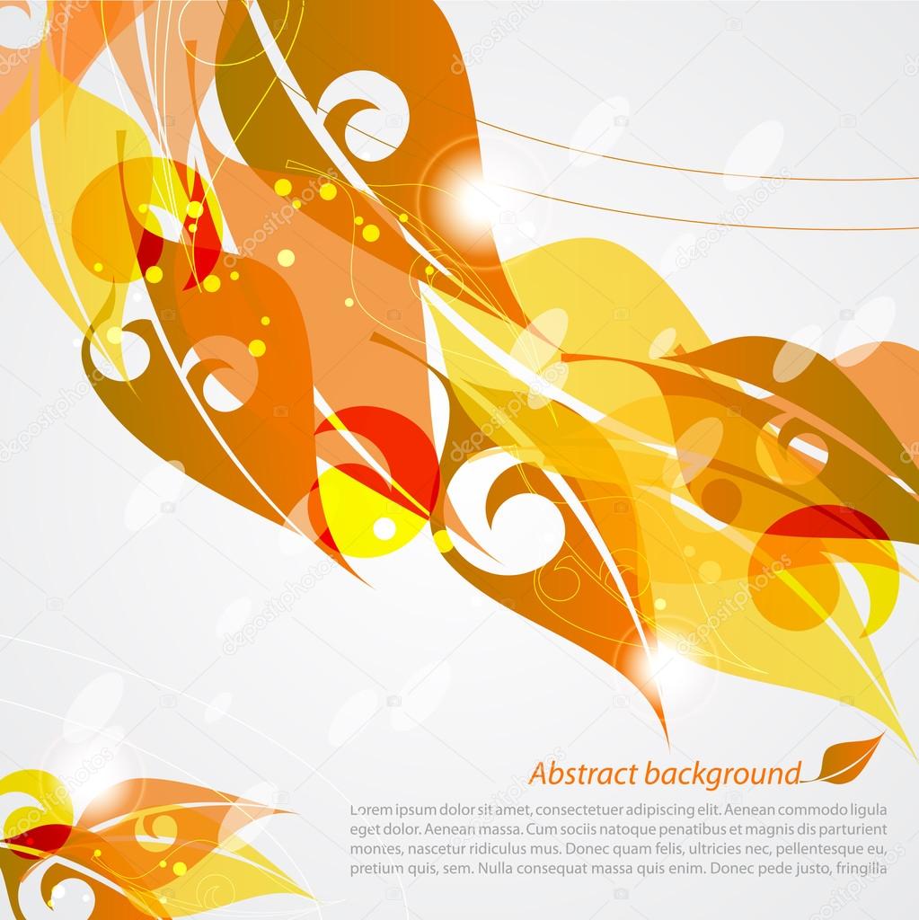 Vector set of colorful autumn leaves. Banners illustration