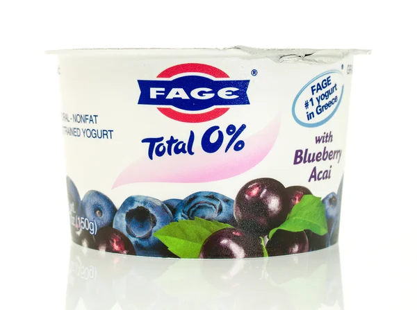 Container van yoghurt — Stockfoto