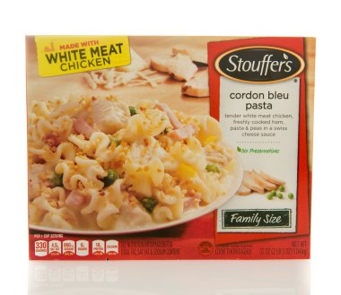Cordon bleu makarna Stouffer'ın akşam yemeği