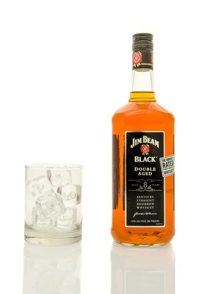 Jim Beam Black whisky — Stock Photo, Image