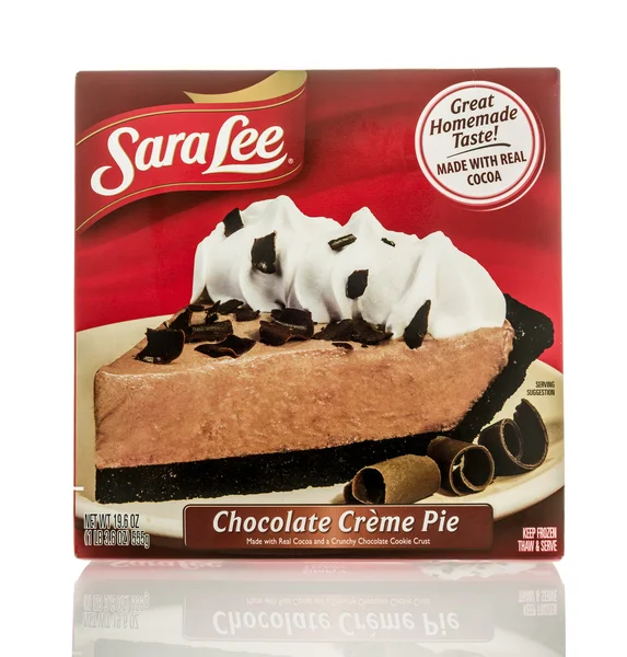 Chocolade crème taart — Stockfoto