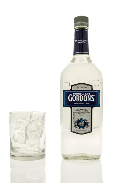 Gordon je vodka skla — Stock fotografie
