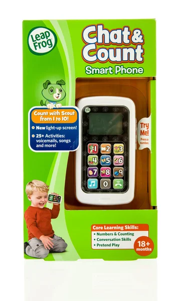 Sprung-Frosch-Smartphone — Stockfoto