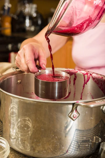 Zselés jam szőlő — Stock Fotó