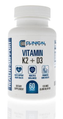 Winneconne, WI -9 Kasım 2020: İzole edilmiş bir zemin üzerinde klinik efekt paketi.