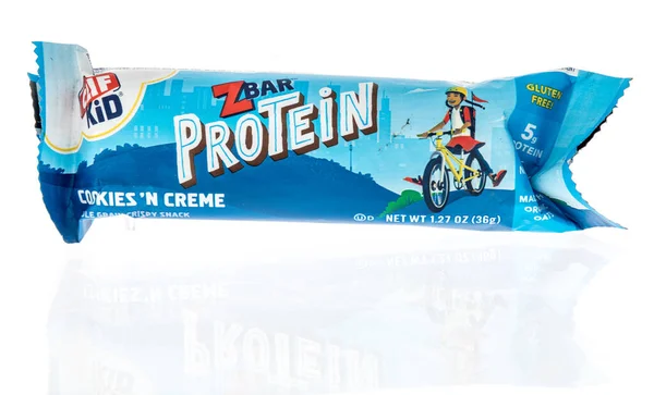 Winneconne July 2021 Package Cliff Kid Zvar Protein Bar Food — Stock Photo, Image