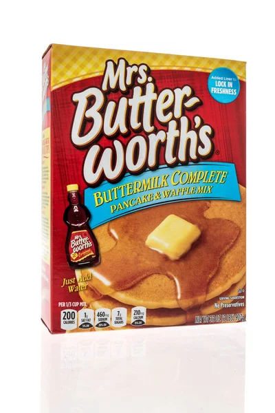 Winneconne Agosto 2021 Paquete Mezcla Panqueques Butterworths Butterworths Sobre Fondo — Foto de Stock