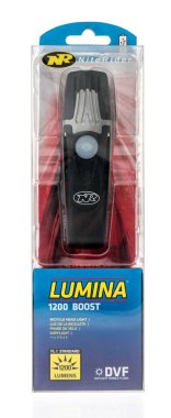 Winneconne, WI -20 Ağustos 2021: İzole edilmiş arka planda gece sürücüsü lumina 1200 ışık paketi